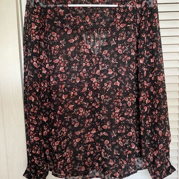 Jessica simpson Swiss dot semi sheer‎ blouse - Picture 2 of 8